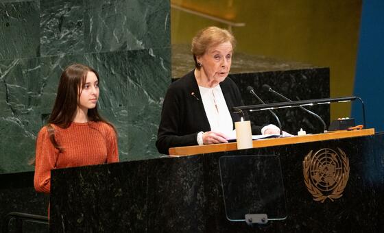 ‘We children saw things that no one should ever have to see’ Holocaust survivor tells the UN